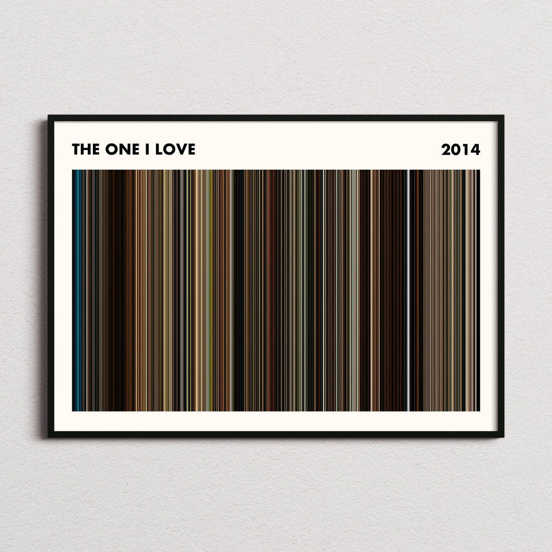 The One I Love Movie Barcode Poster - Simplified