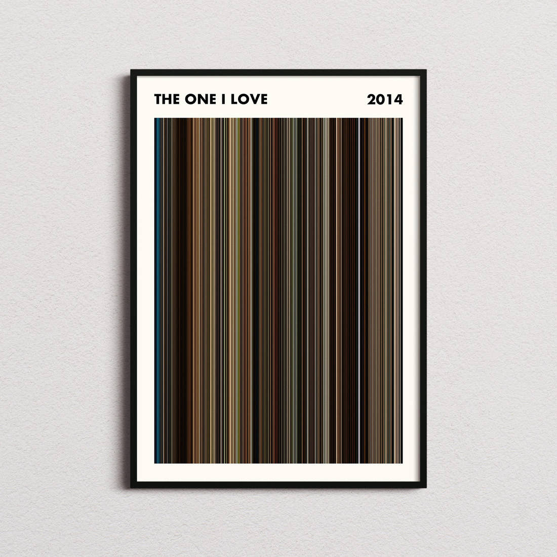 The One I Love Movie Barcode Poster - Simplified