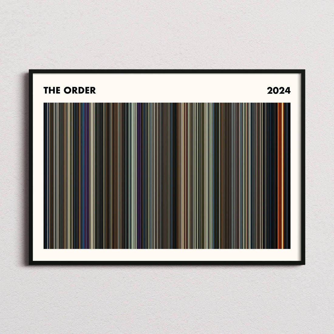The Order Movie Barcode Poster - Simplified