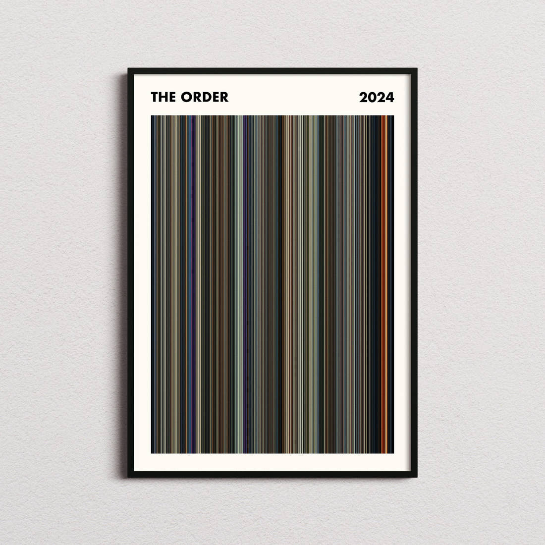 The Order Movie Barcode Poster - Simplified