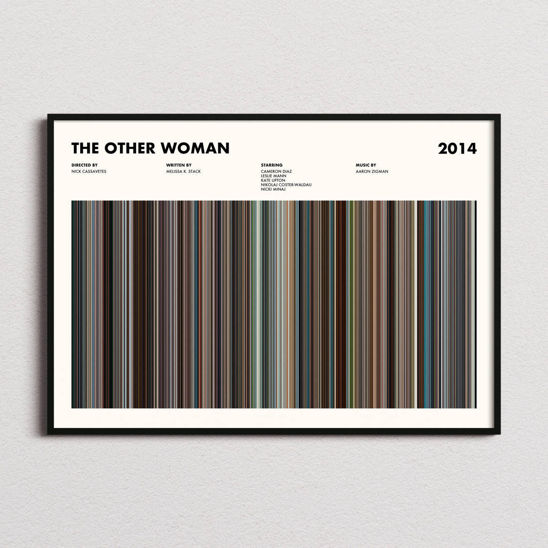 The Other Woman Movie Barcode Poster