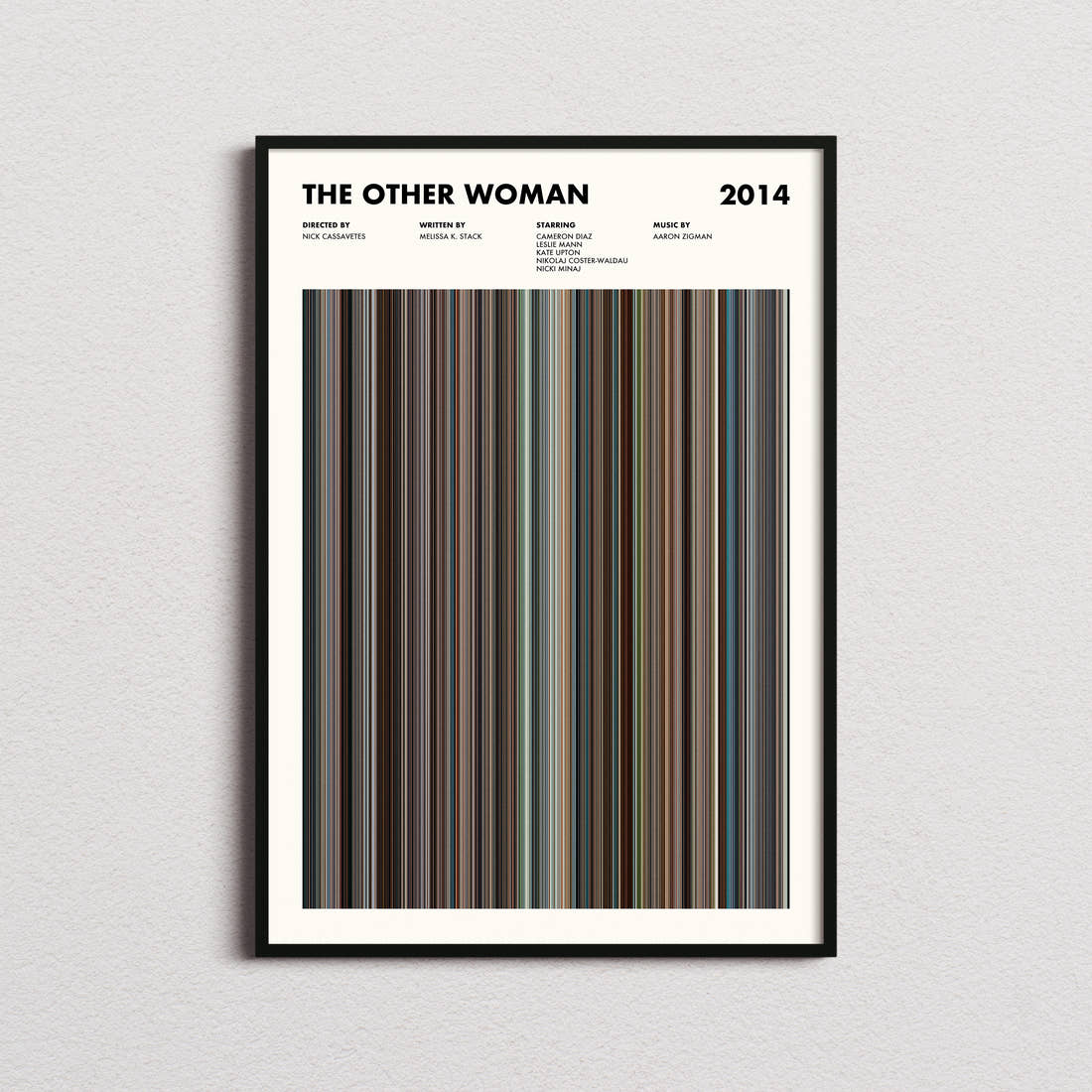 The Other Woman Movie Barcode Poster