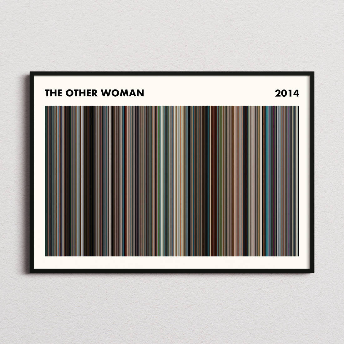 The Other Woman Movie Barcode Poster - Simplified