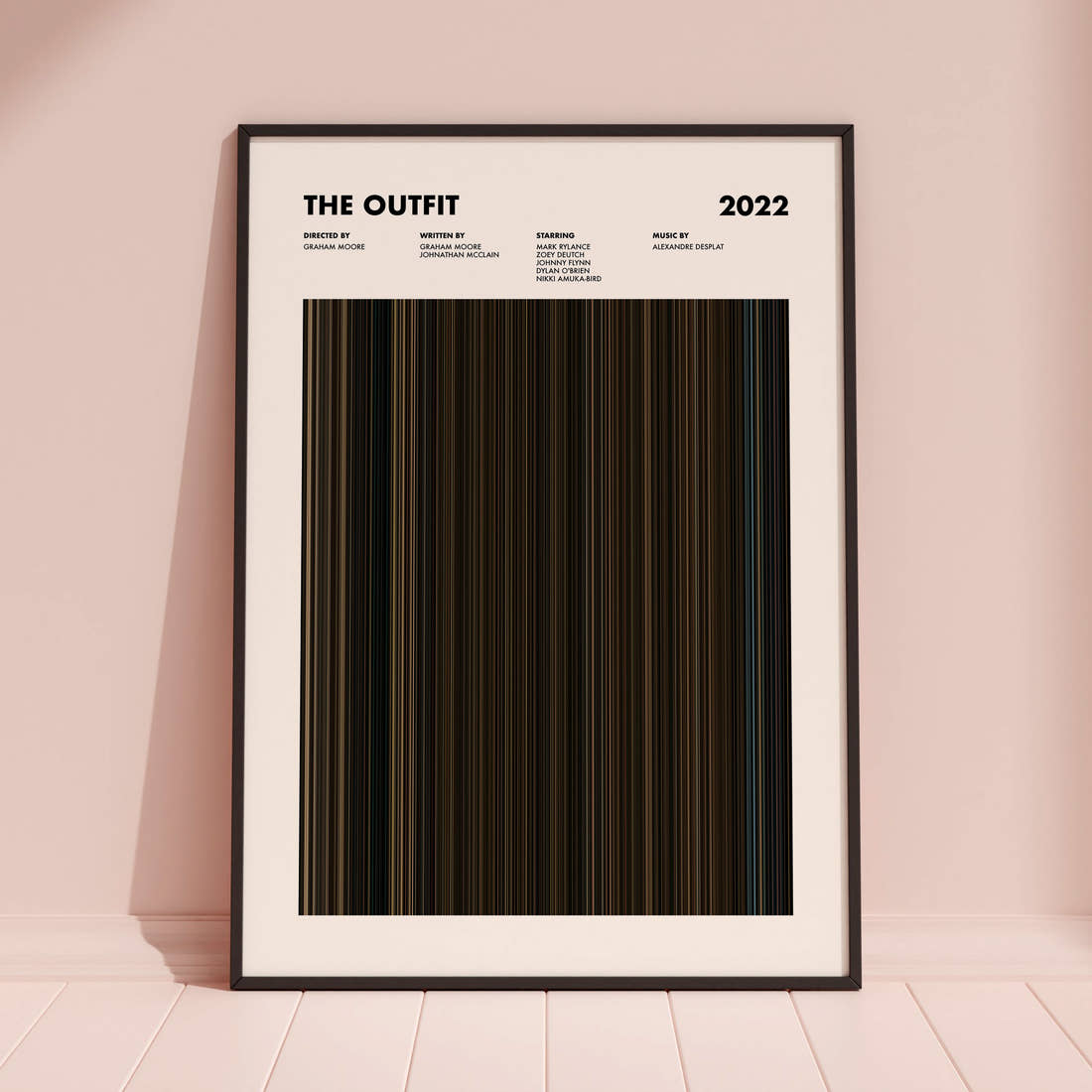 The Outfit Movie Barcode Poster