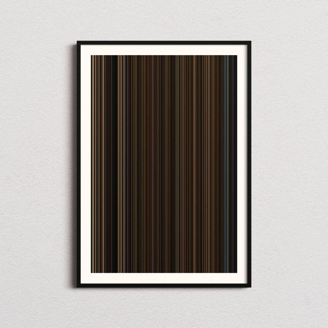 The Outfit Movie Barcode Poster - Barcode Only