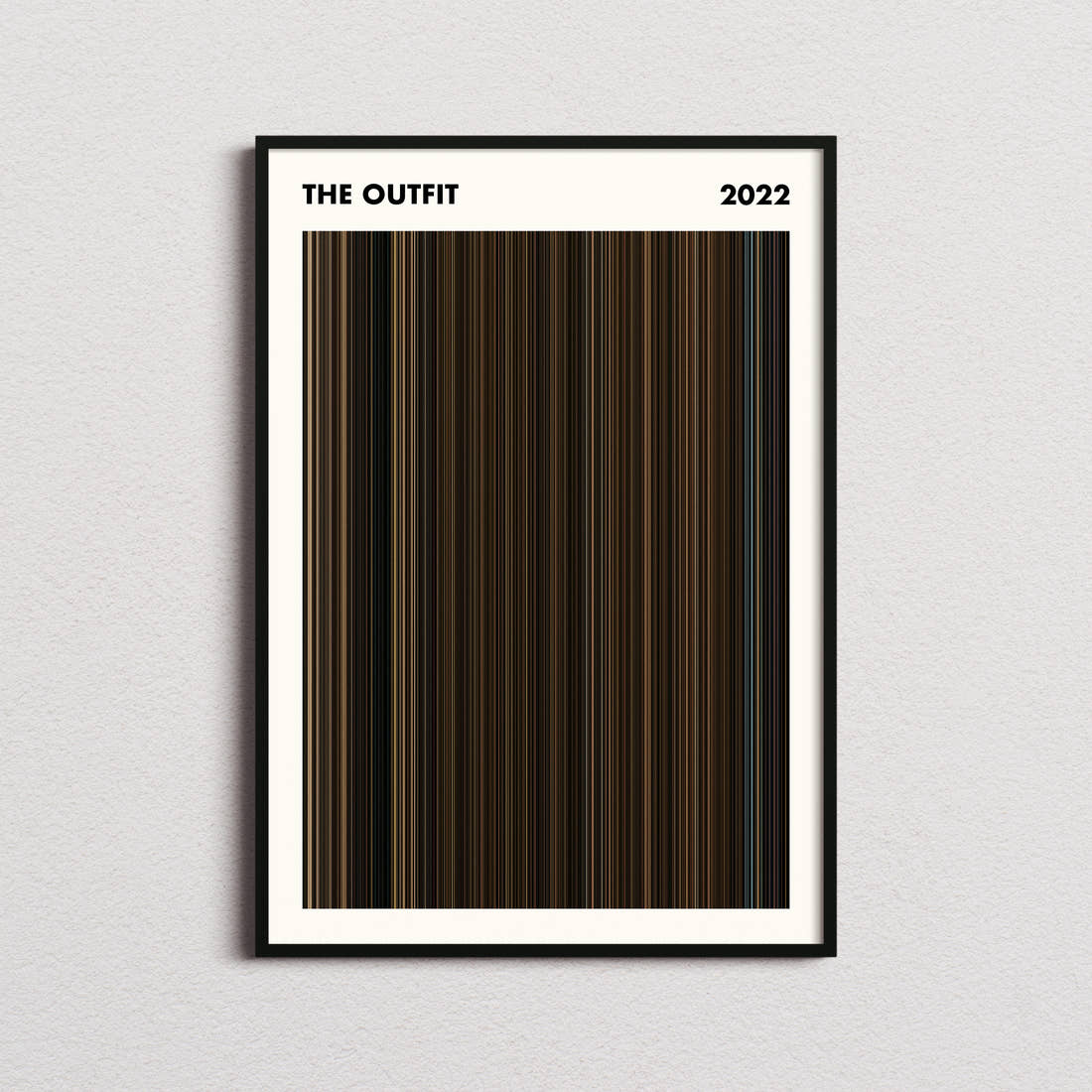 The Outfit Movie Barcode Poster - Simplified