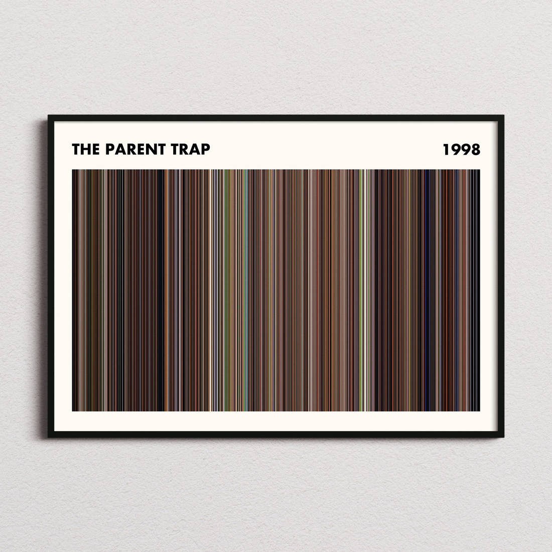 The Parent Trap Movie Barcode Poster - Simplified