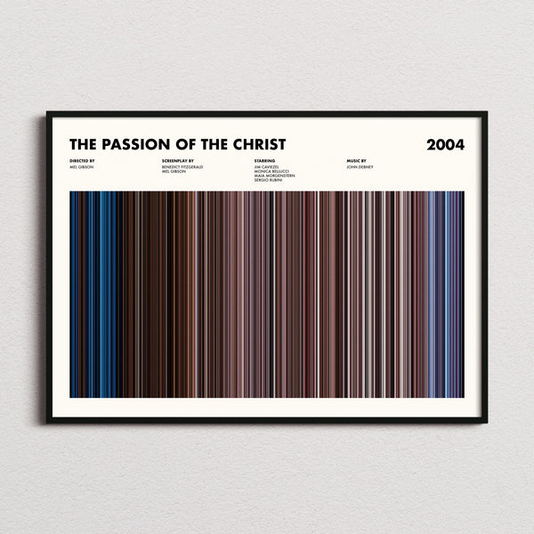 The Passion of the Christ Movie Barcode Poster