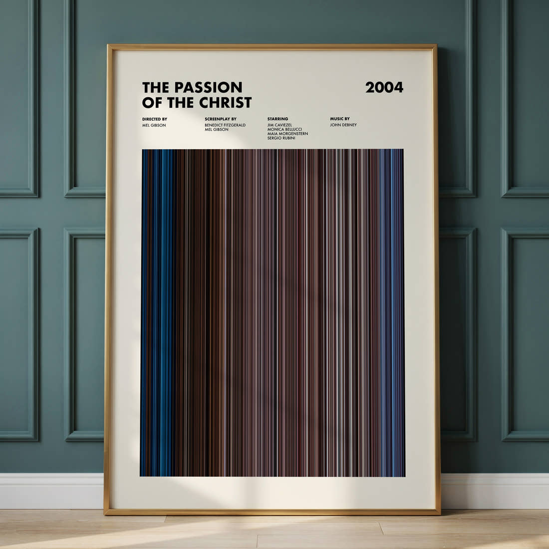 The Passion of the Christ Movie Barcode Poster