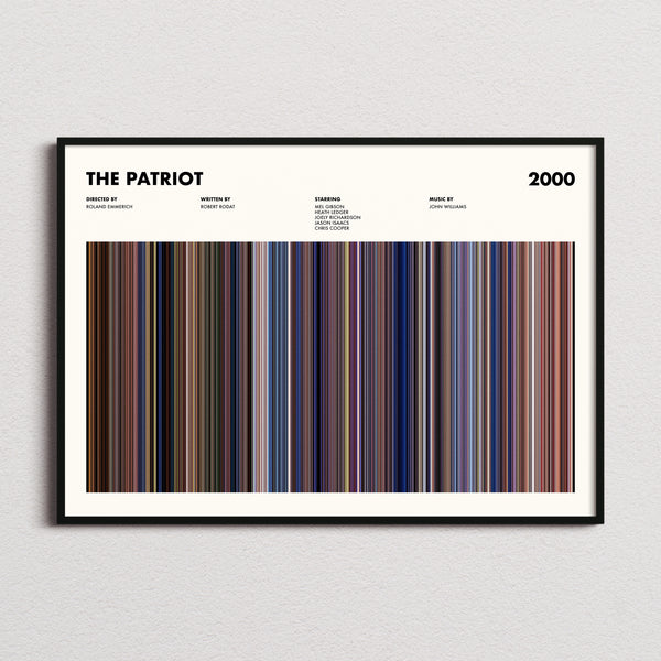 The Patriot Movie Barcode Poster
