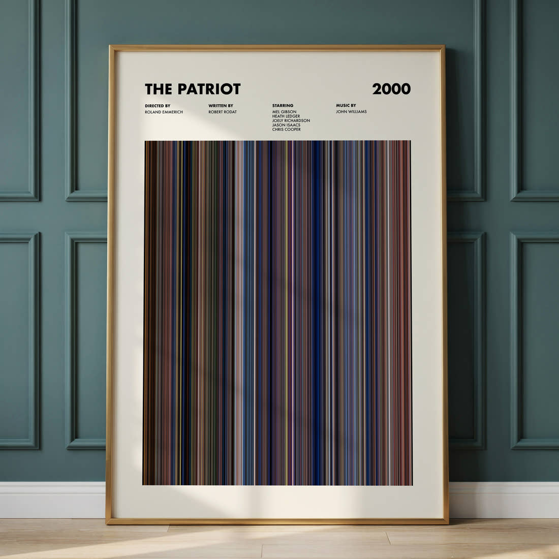 The Patriot Movie Barcode Poster