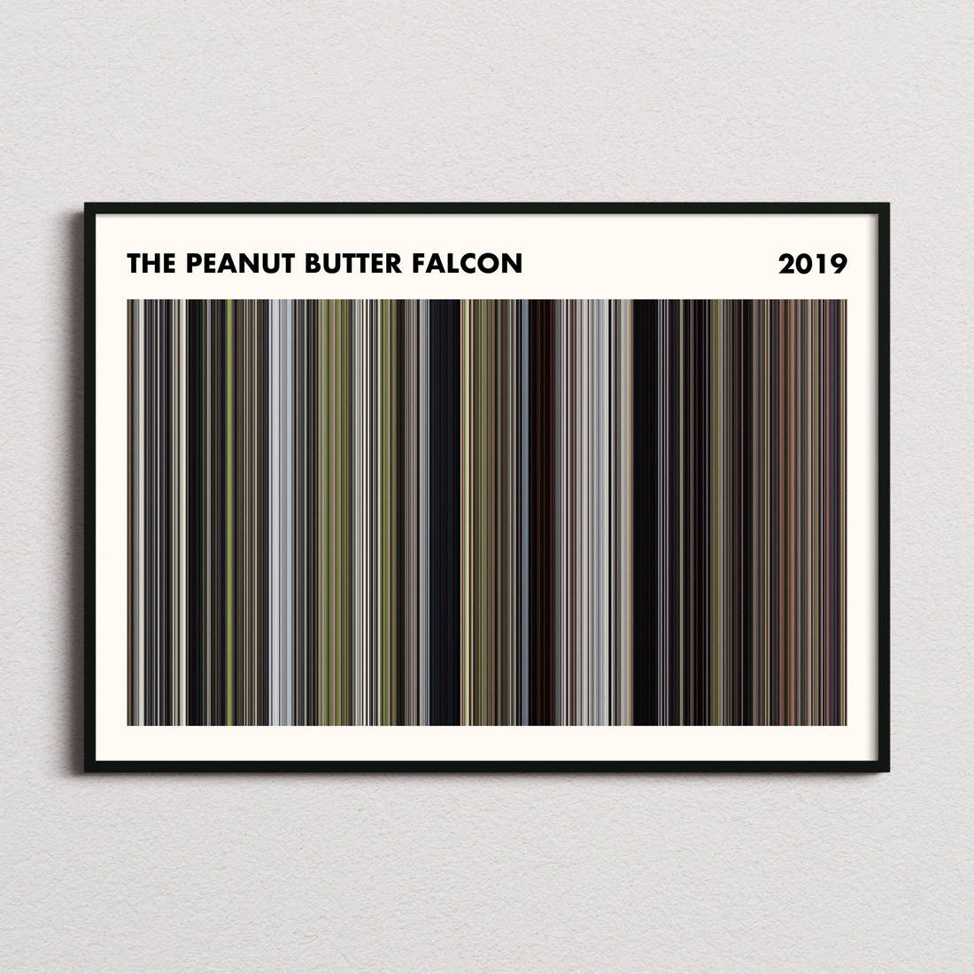 The Peanut Butter Falcon Movie Barcode Poster - Simplified