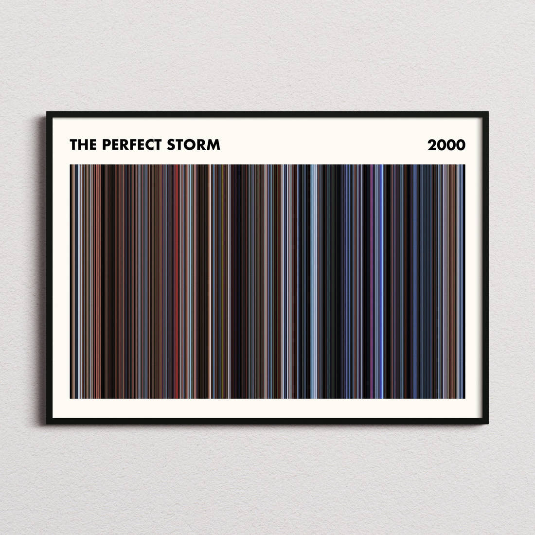 The Perfect Storm Movie Barcode Poster - Simplified