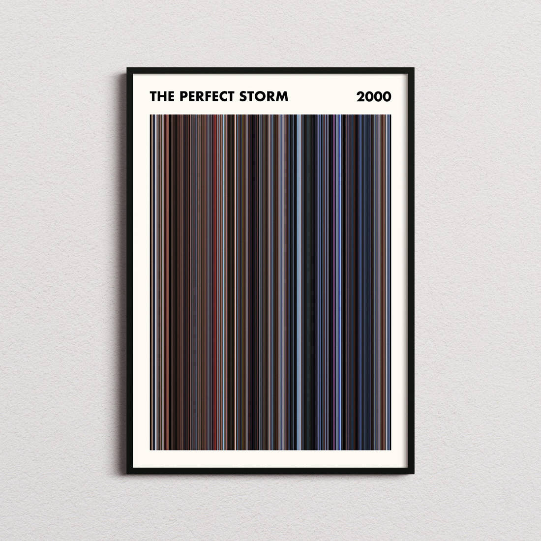 The Perfect Storm Movie Barcode Poster - Simplified