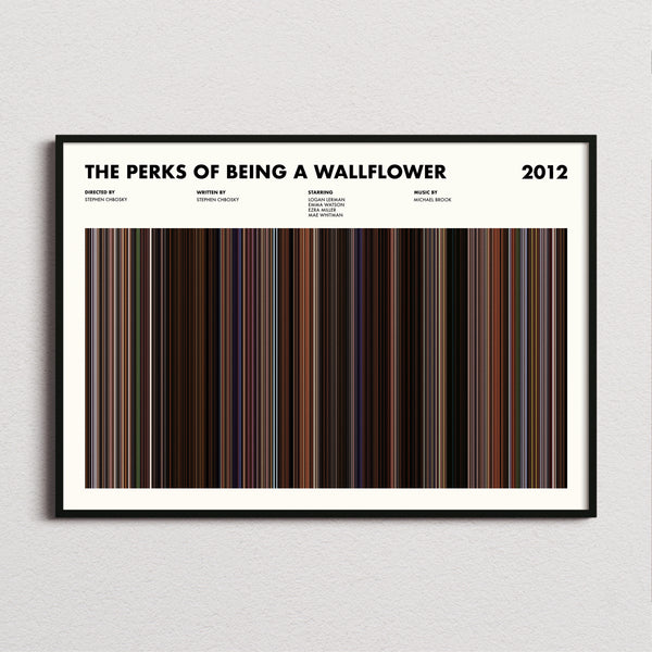The Perks Of Being A Wallflower Movie Barcode Poster