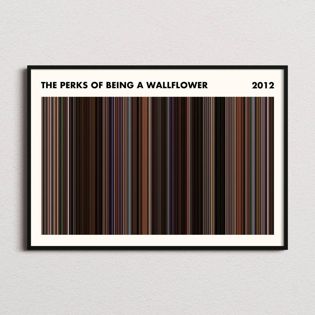 The Perks Of Being A Wallflower Movie Barcode Poster - Simplified