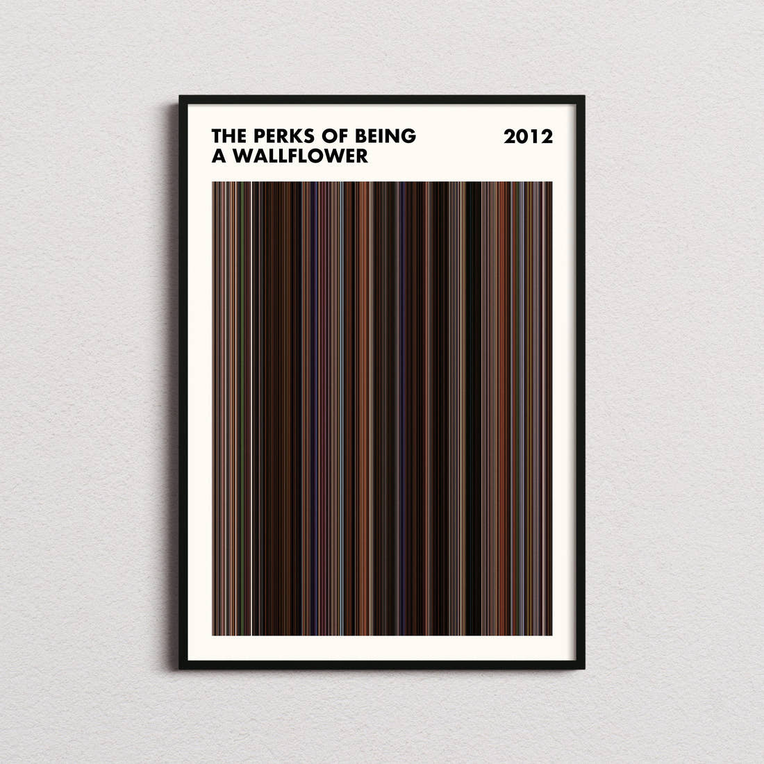The Perks of Being a Wallflower Movie Barcode Poster - Simplified