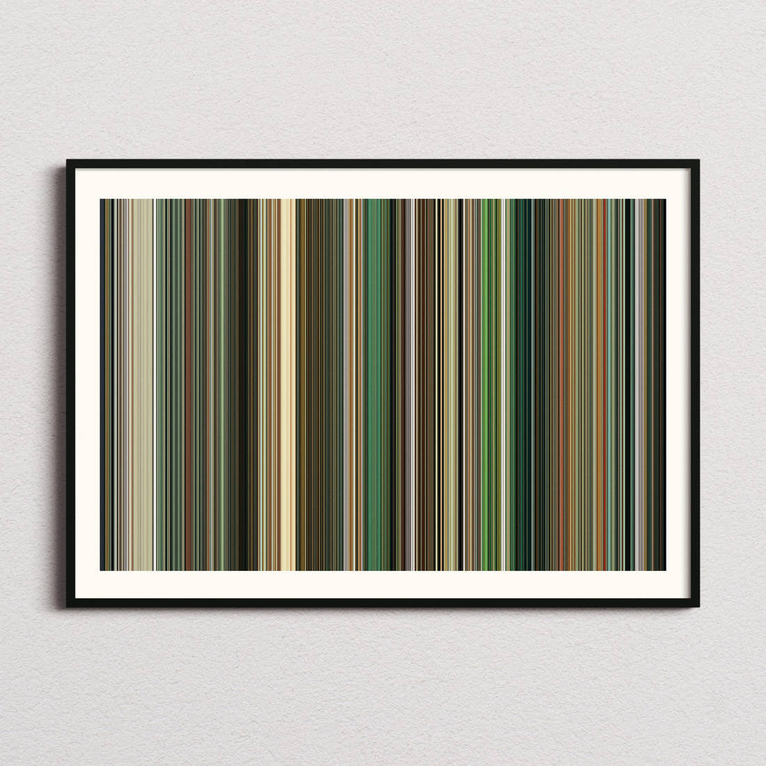The Phoenician Scheme Movie Barcode Poster - Barcode Only