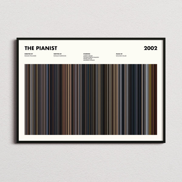 The Pianist Movie Barcode Poster