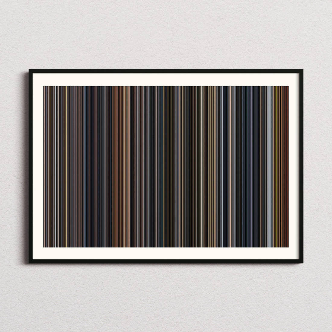 The Pianist Movie Barcode Poster - Barcode Only