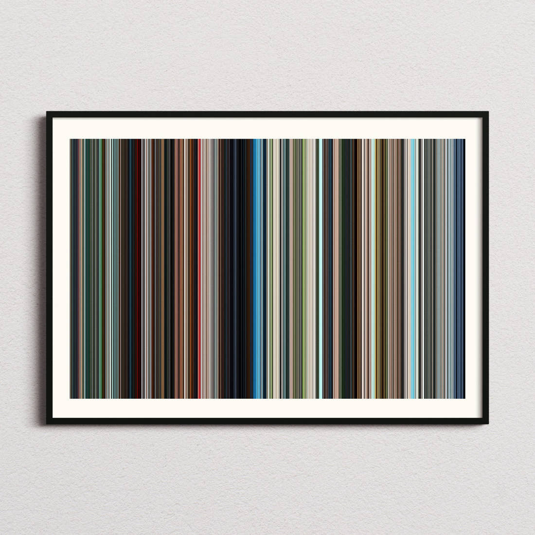 The Pig, the Snake and the Pigeon Movie Barcode Poster - Barcode Only