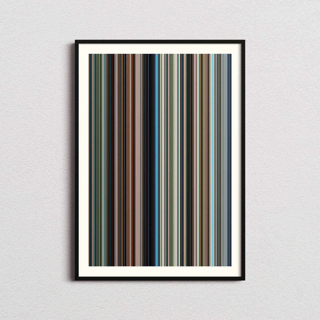 The Pig, the Snake and the Pigeon Movie Barcode Poster - Barcode Only