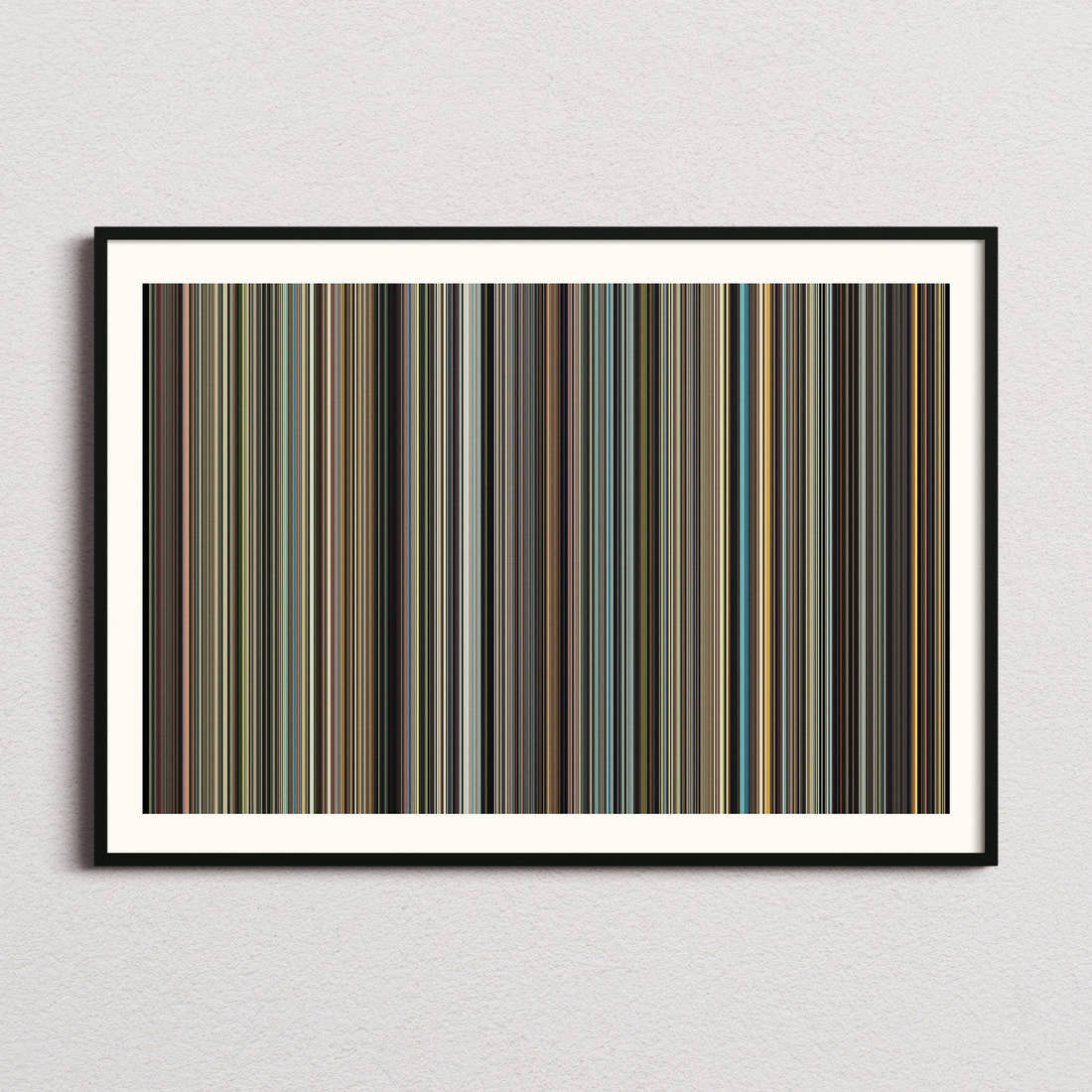 The Place Beyond The Pines Movie Barcode Poster - Barcode Only