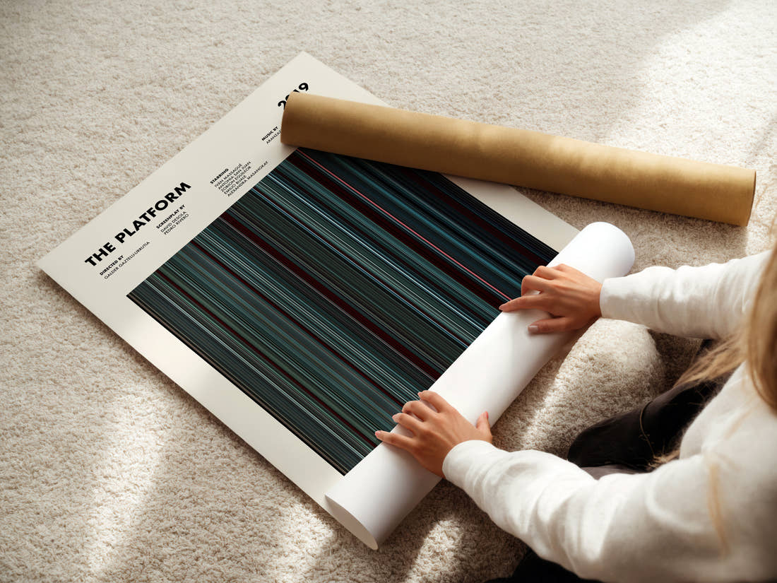 The Platform Movie Barcode Poster