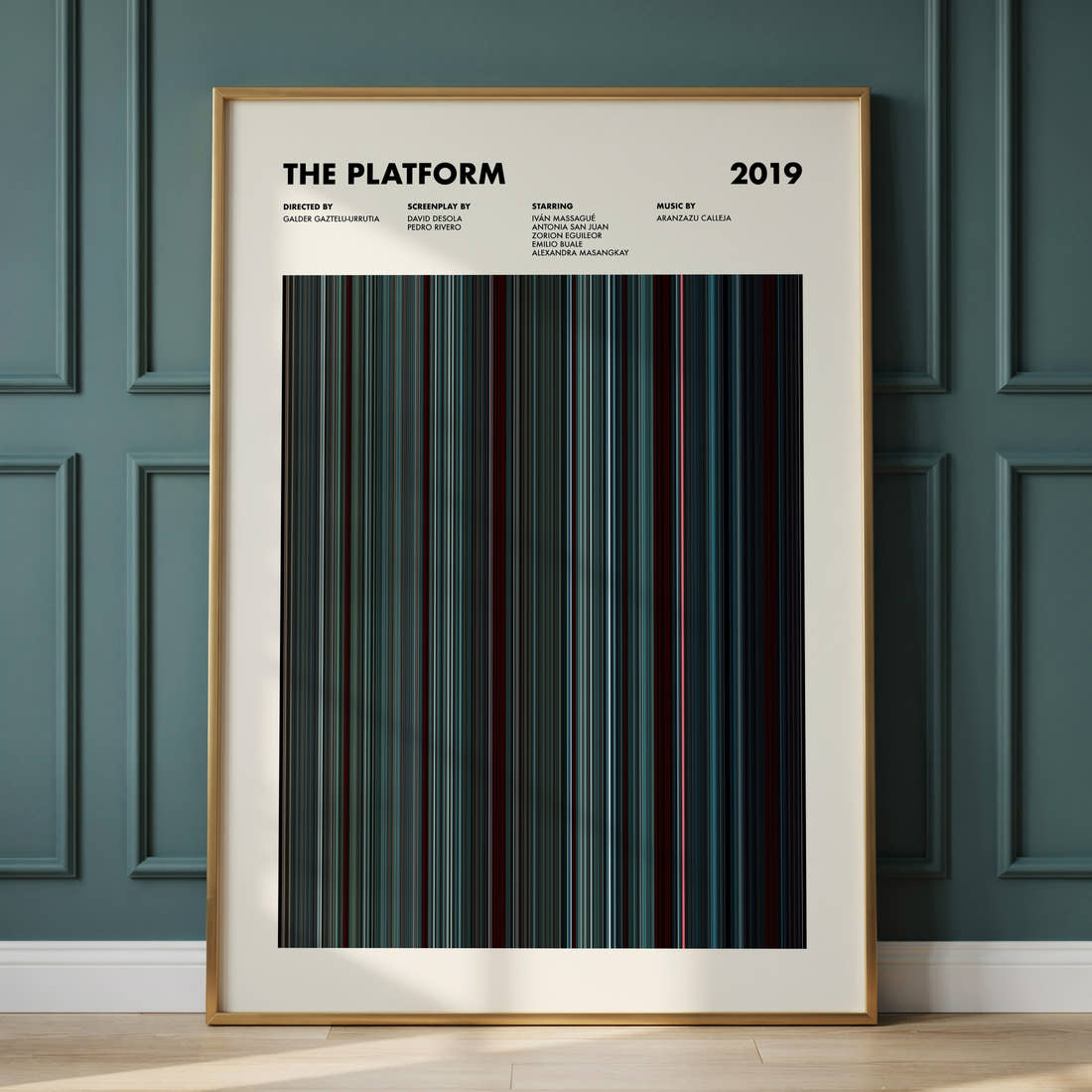 The Platform Movie Barcode Poster