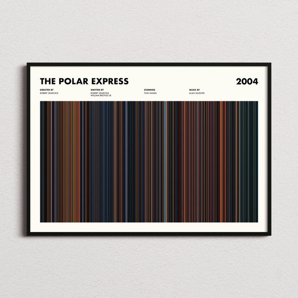 The Polar Express Movie Barcode Poster