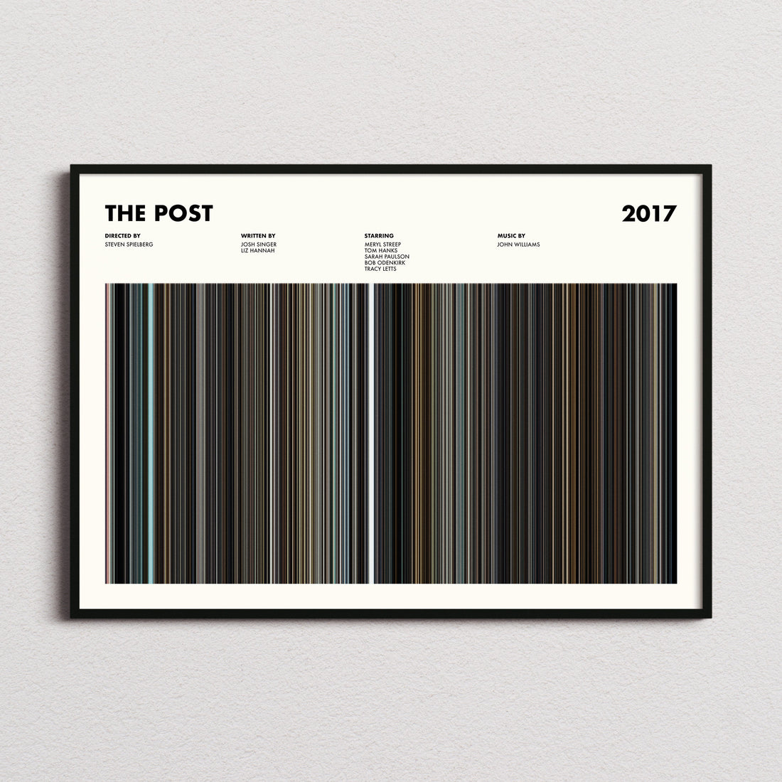 The Post Movie Barcode Poster