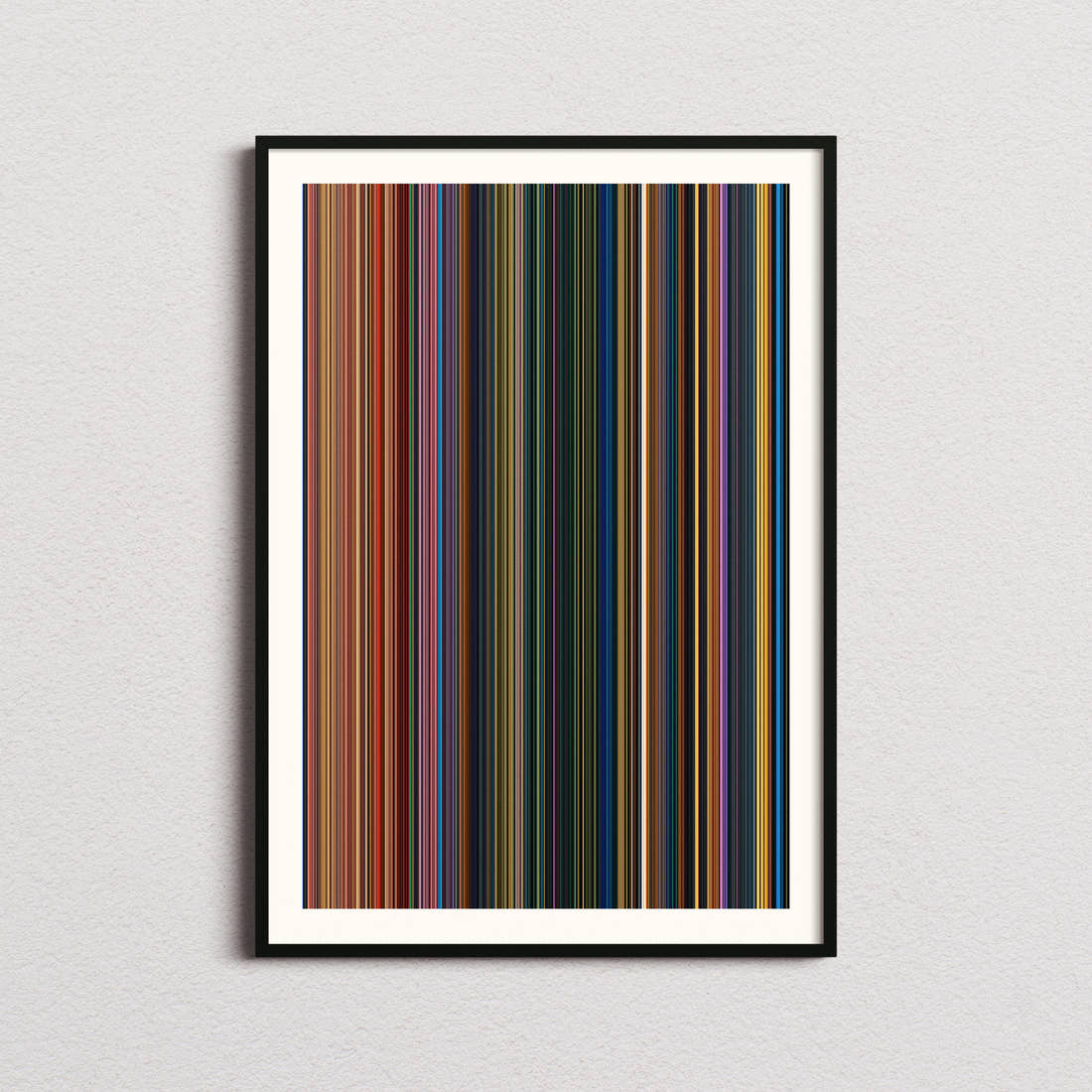 The Princess and the Frog Movie Barcode Poster - Barcode Only
