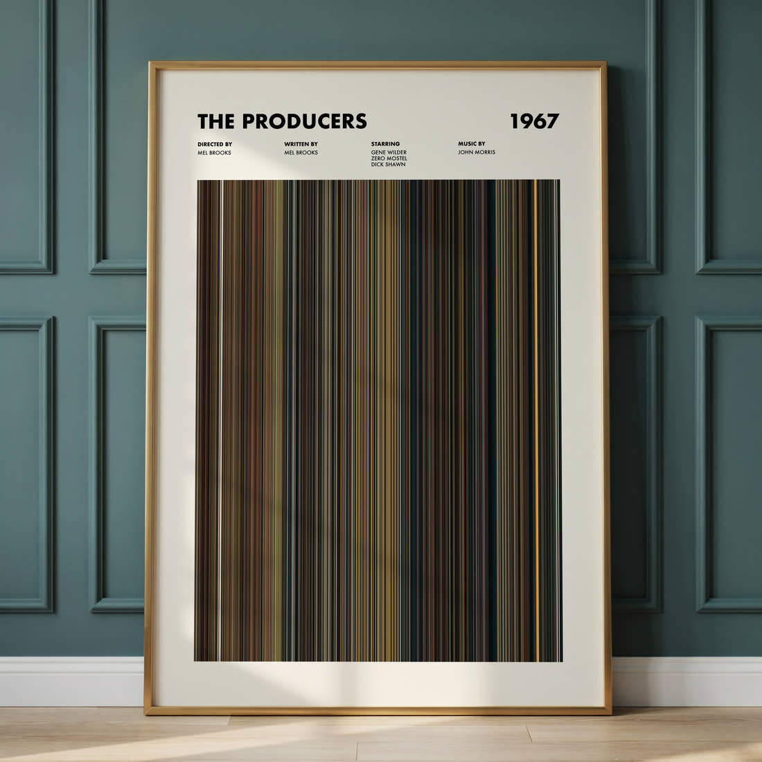 The Producers Movie Barcode Poster