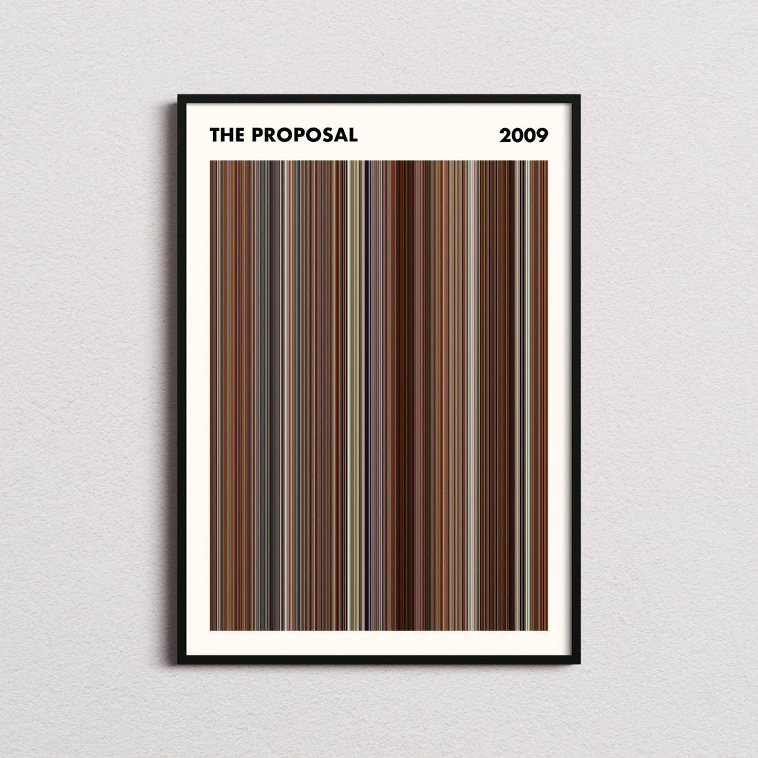 The Proposal Movie Barcode Poster - Simplified