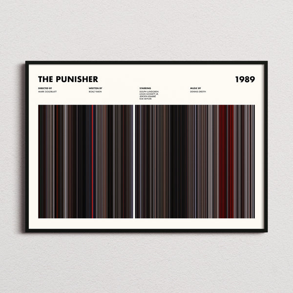 The Punisher Movie Barcode Poster
