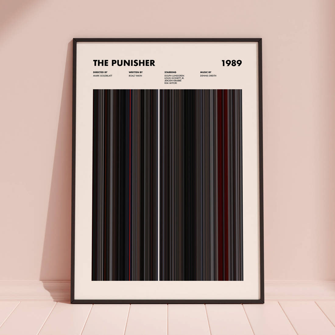 The Punisher Movie Barcode Poster