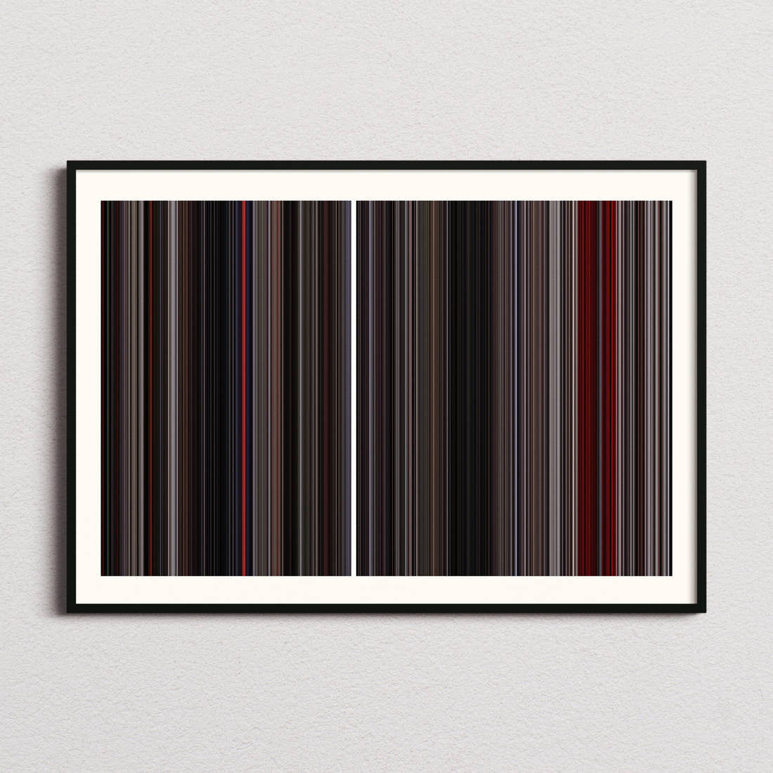 The Punisher Movie Barcode Poster - Barcode Only