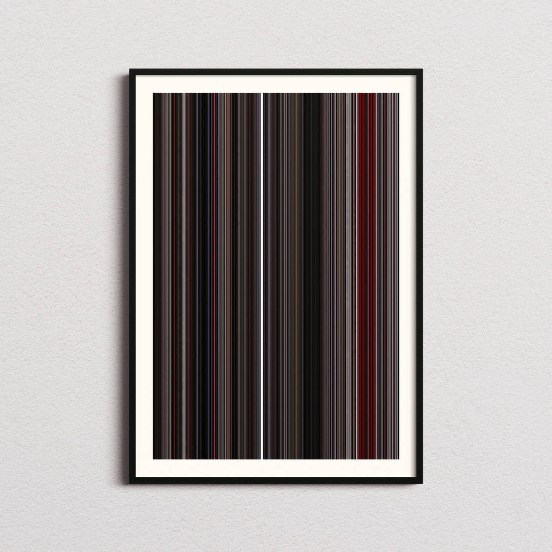 The Punisher Movie Barcode Poster - Barcode Only