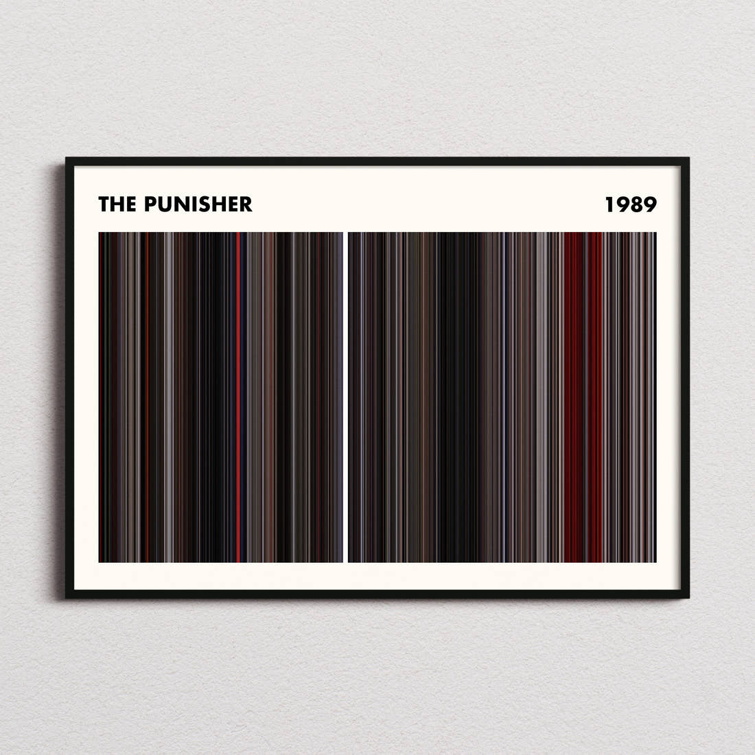 The Punisher Movie Barcode Poster - Simplified