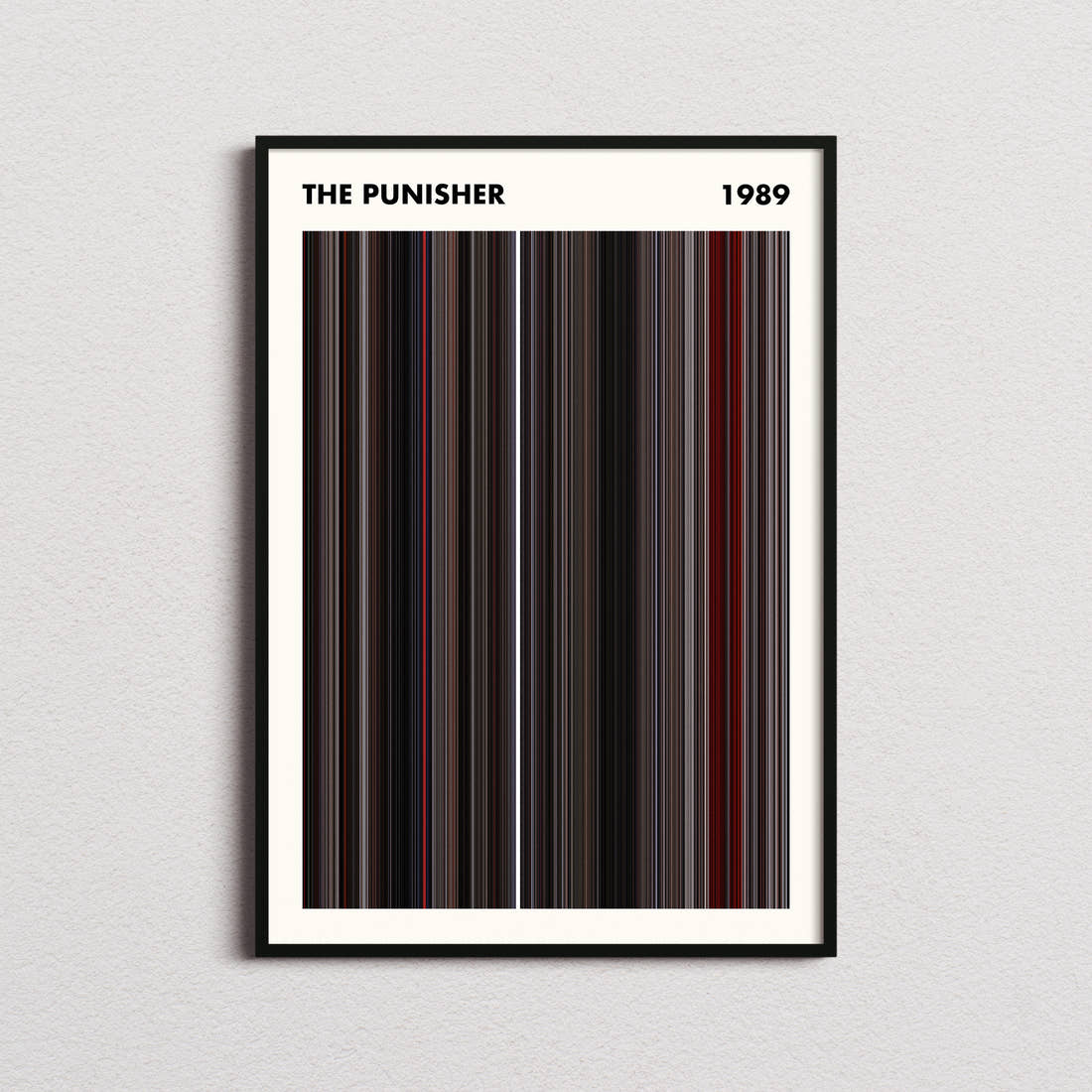 The Punisher Movie Barcode Poster - Simplified