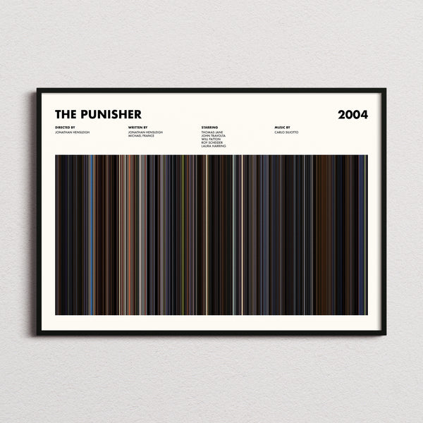 The Punisher Movie Barcode Poster