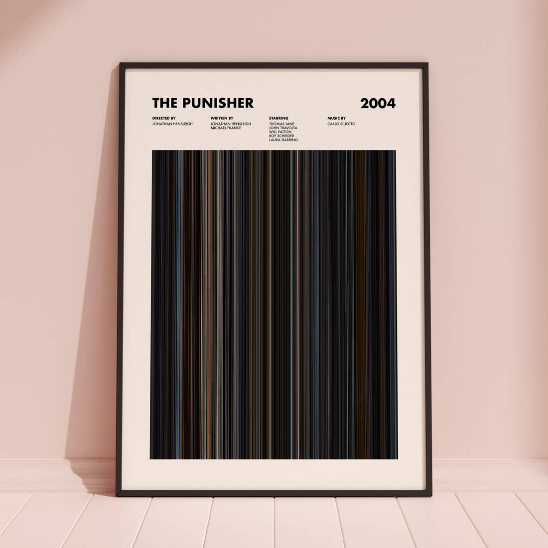 The Punisher Movie Barcode Poster