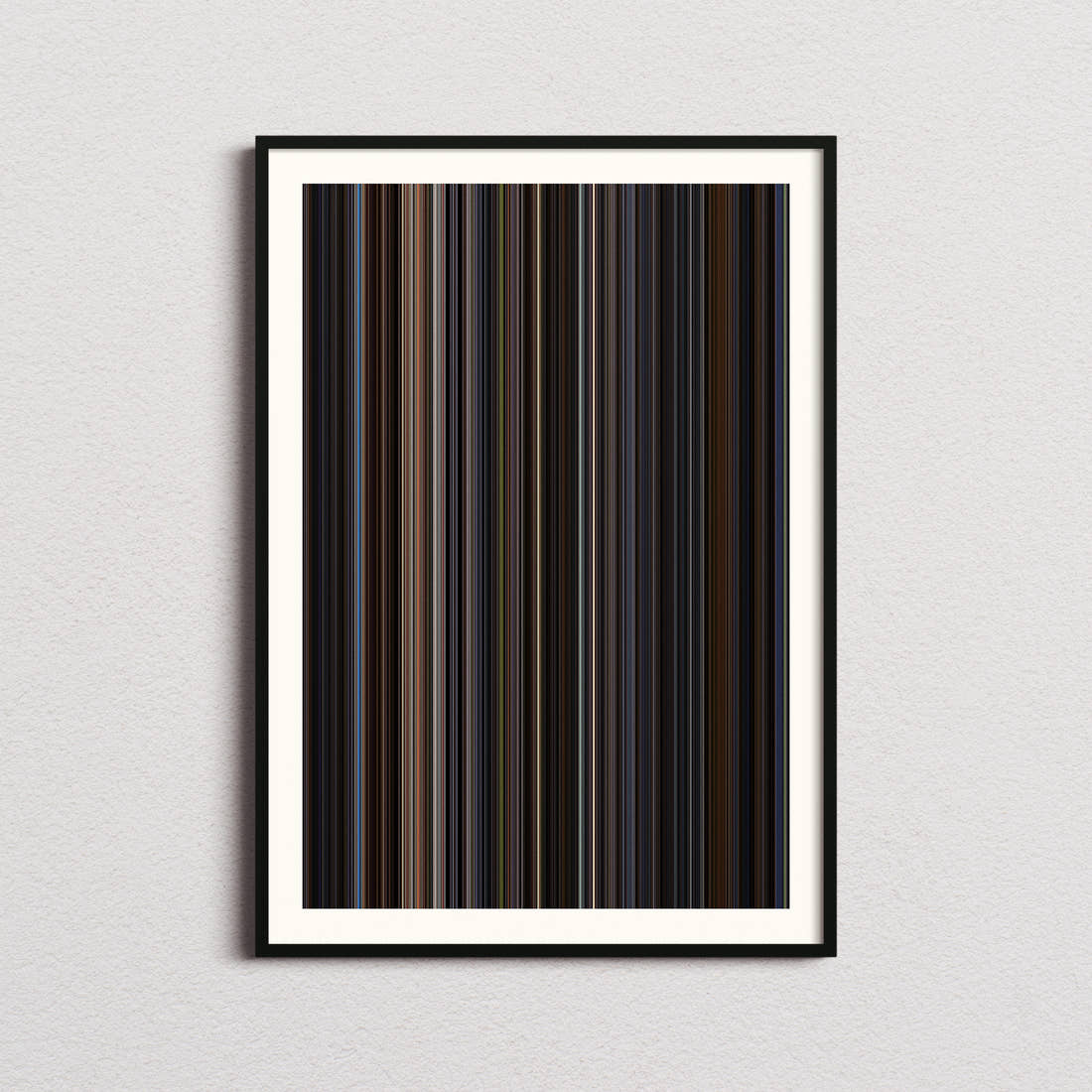 The Punisher Movie Barcode Poster - Barcode Only