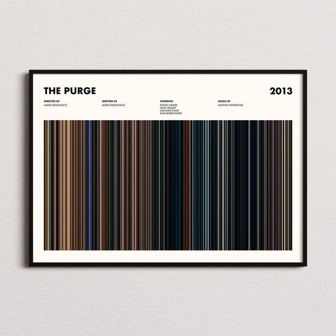 The Purge Movie Barcode Poster