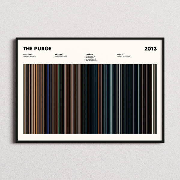 The Purge Movie Barcode Poster