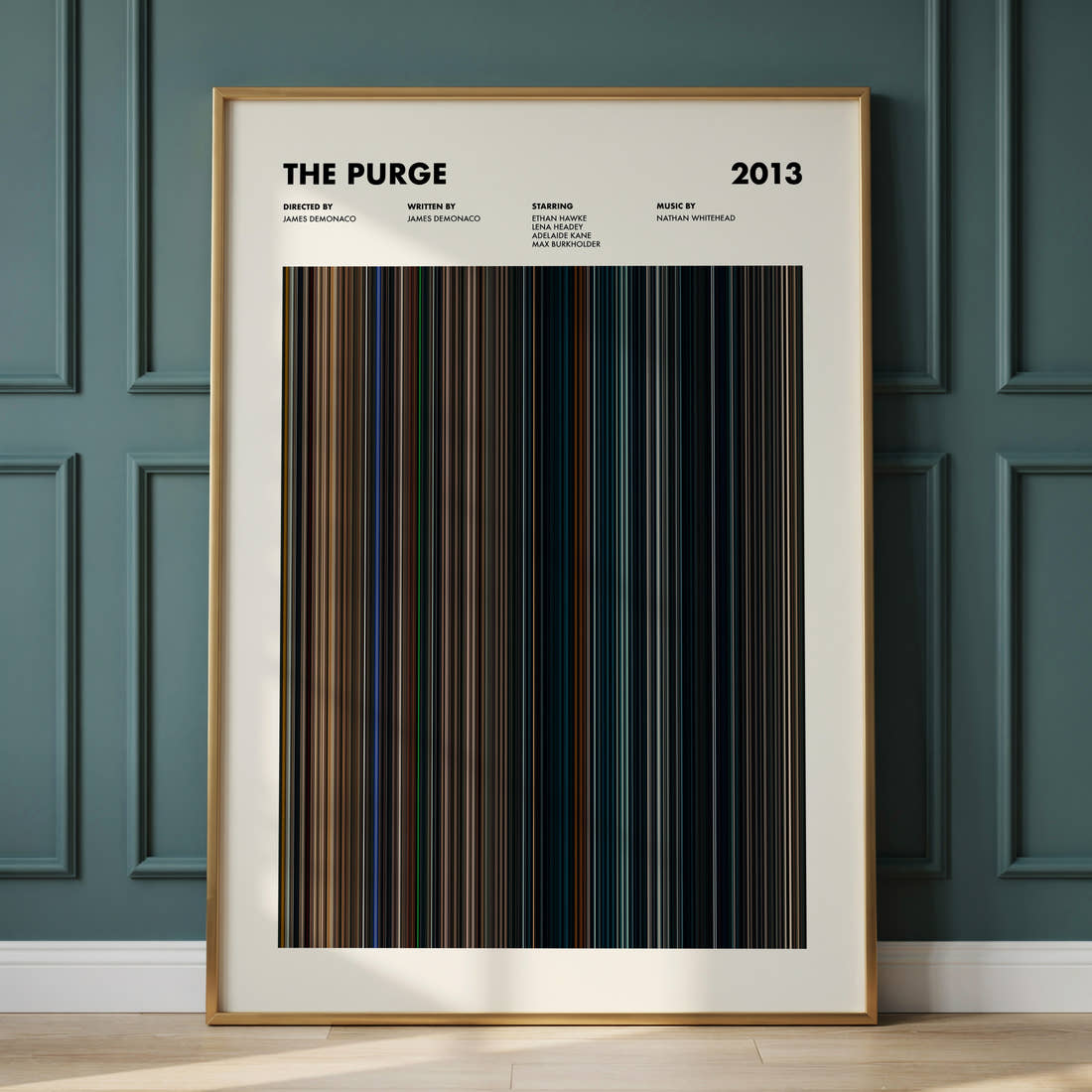 The Purge Movie Barcode Poster