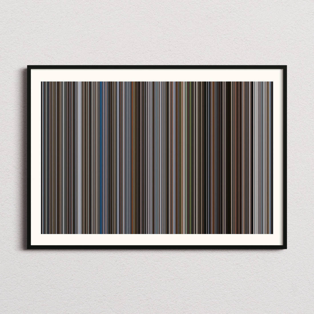 The Pursuit of Happyness Movie Barcode Poster - Barcode Only