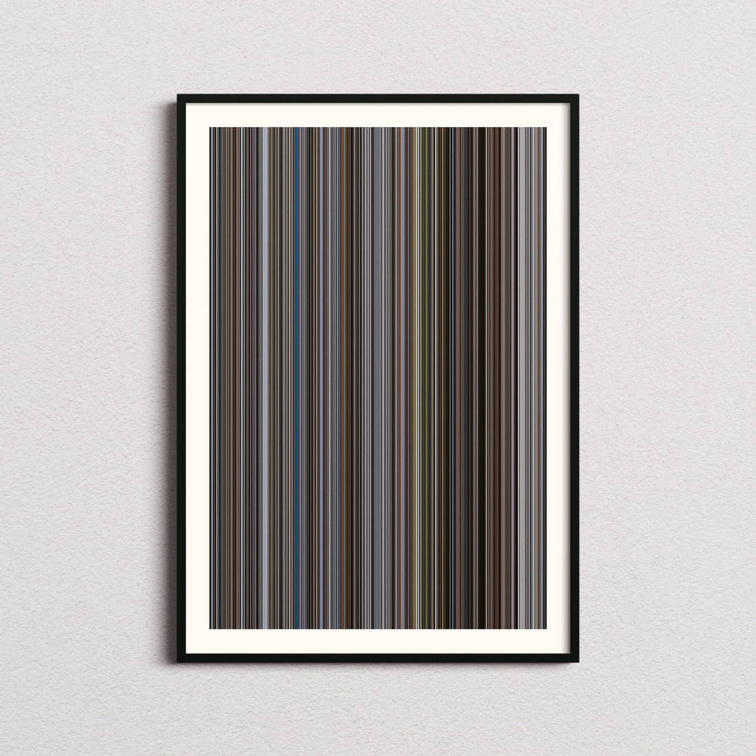 The Pursuit of Happyness Movie Barcode Poster - Barcode Only