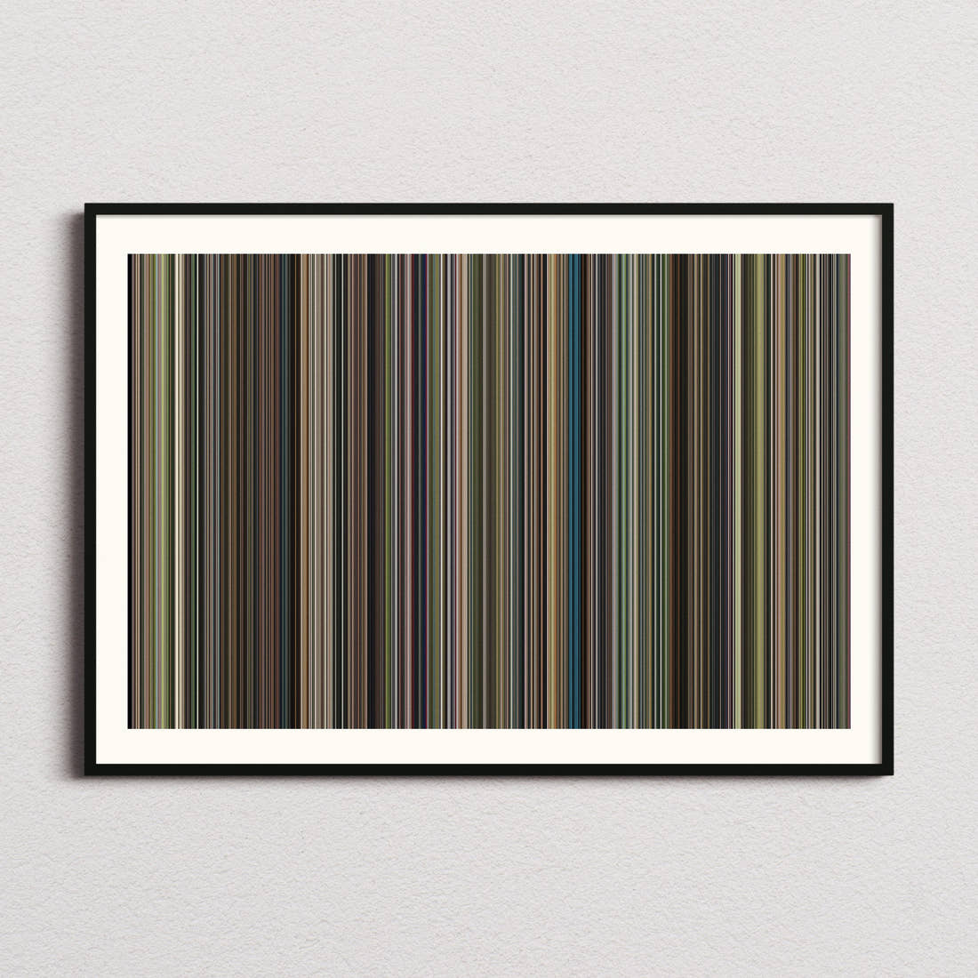 The Quiet Man Movie Barcode Poster - Barcode Only