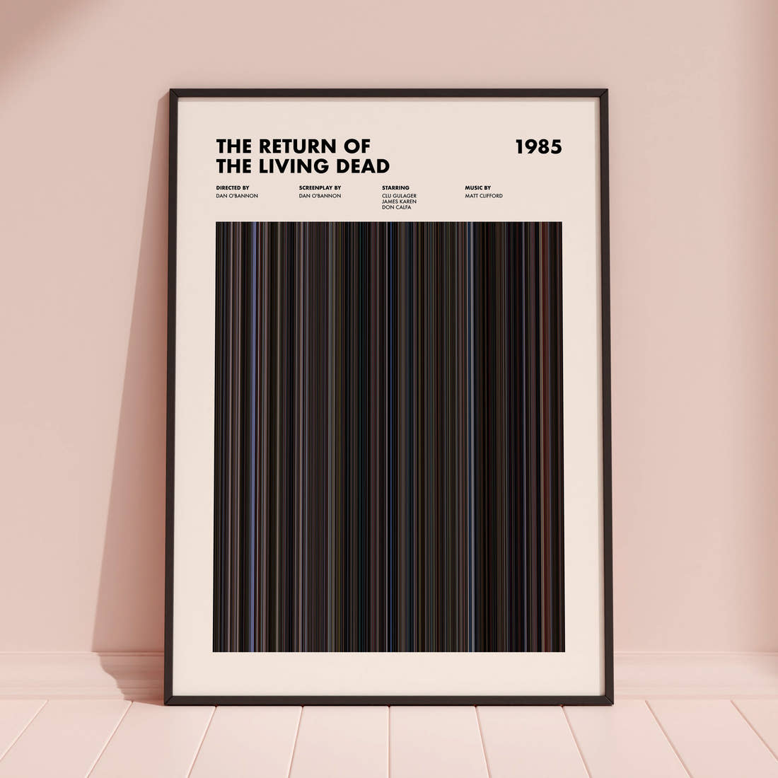 The Return of the Living Dead Movie Barcode Poster